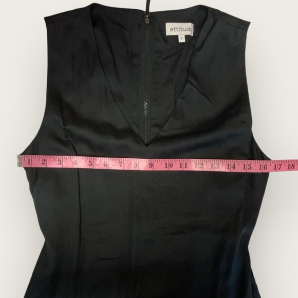 NWT | Ettitude | Signature Sateen Sleeveless Jumpsuit | Black | Small - Picture 7 of 11